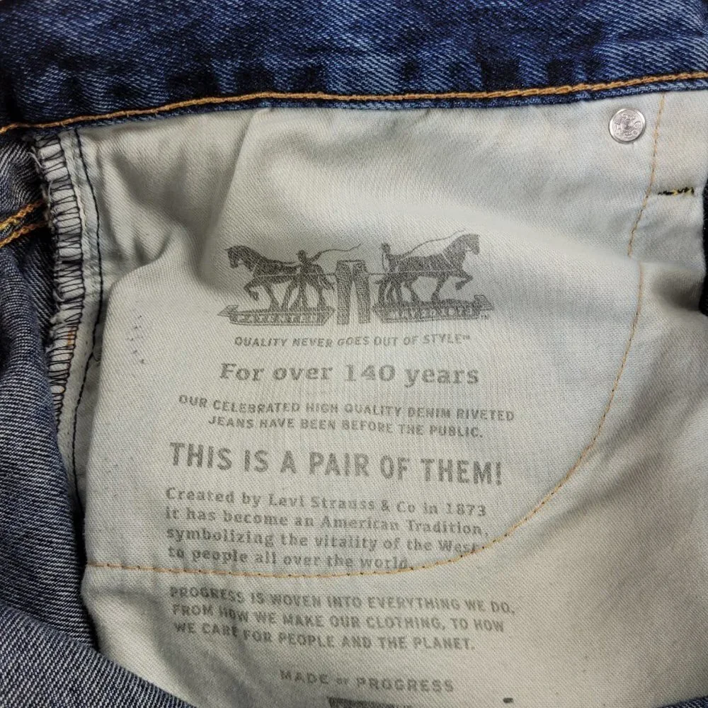✅ Levi's Men's 559 Relaxed Straight Jeans 100% cotton waist 36 inseam  30
